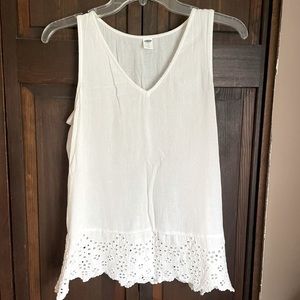 Old navy white top, xs